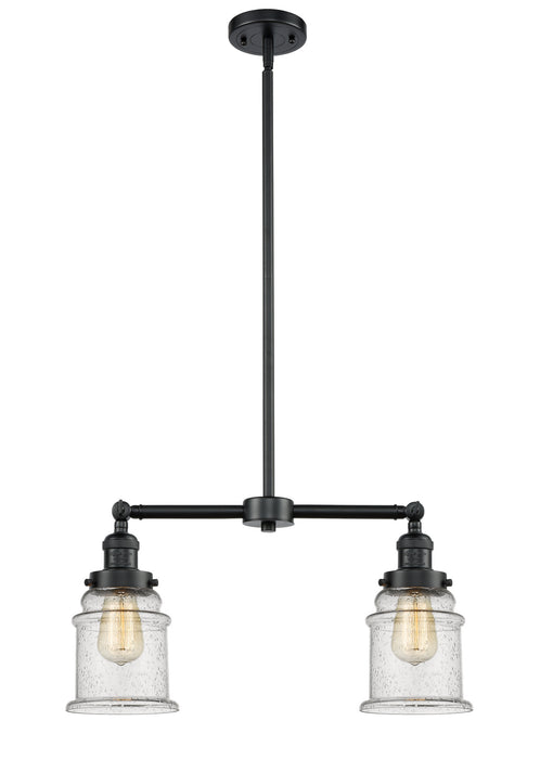 Innovations 209-OB-G184 Two Light Island Pendant, Oil Rubbed Bronze