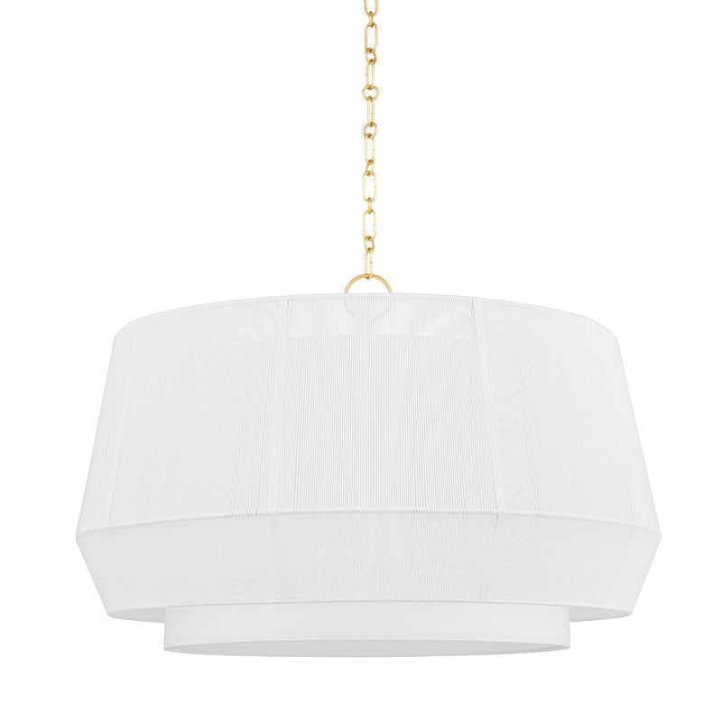 Hudson Valley BKO502-AGB Four Light Pendant, Aged Brass