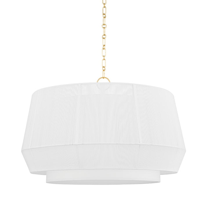 Hudson Valley BKO502-AGB Four Light Pendant, Aged Brass