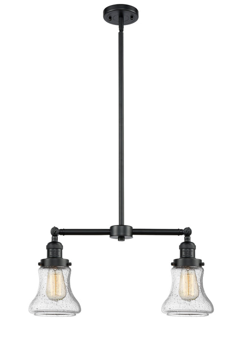 Innovations 209-OB-G194 Two Light Island Pendant, Oil Rubbed Bronze