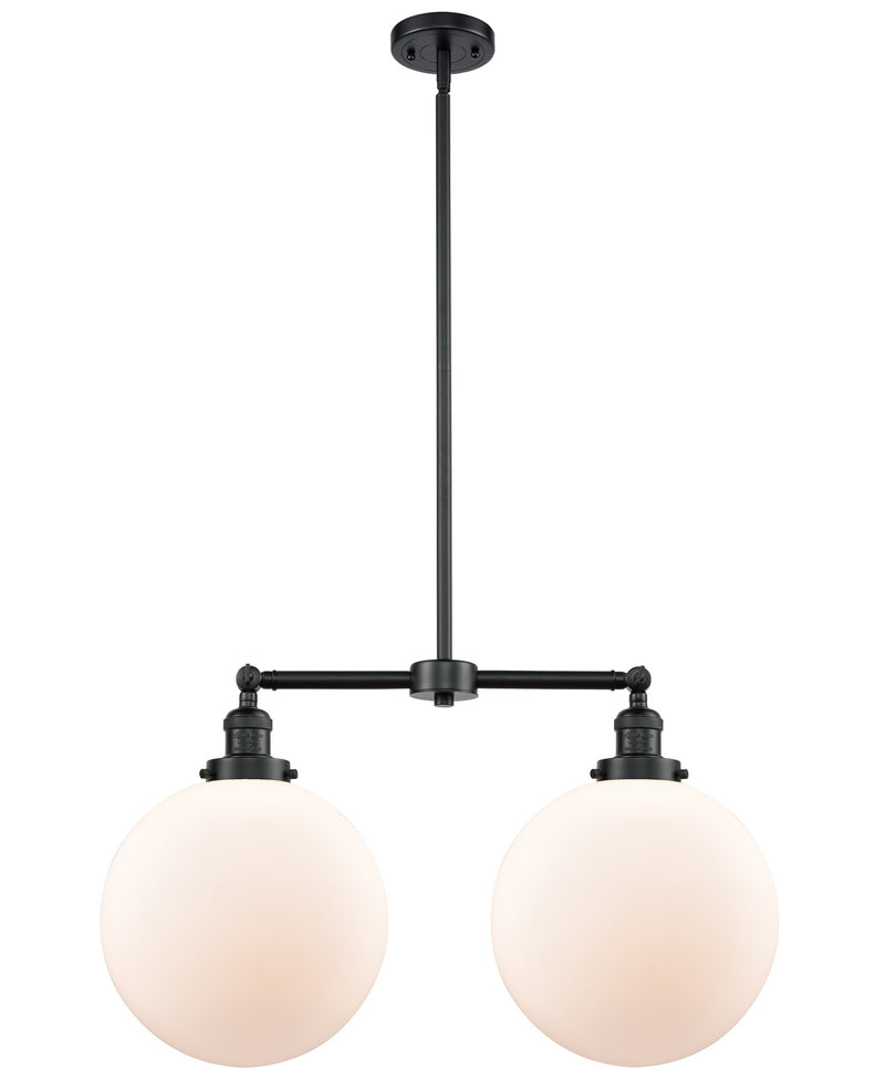 Innovations 209-OB-G201-12 Two Light Island Pendant, Oil Rubbed Bronze