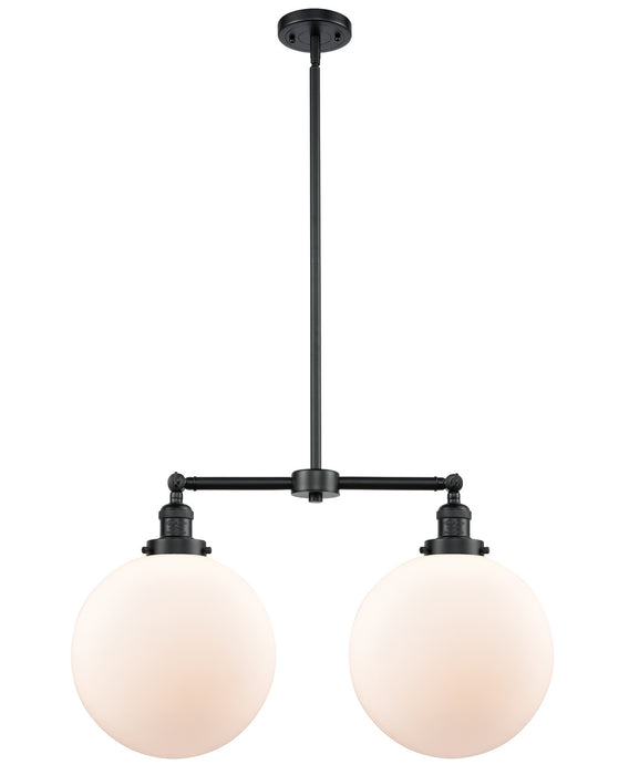 Innovations 209-OB-G201-12 Two Light Island Pendant, Oil Rubbed Bronze