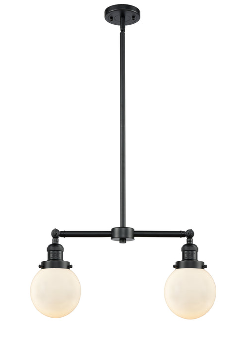 Innovations 209-OB-G201-6-LED LED Island Pendant, Oil Rubbed Bronze