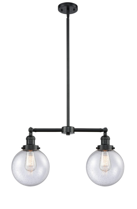 Innovations 209-OB-G204-8-LED LED Island Pendant, Oil Rubbed Bronze