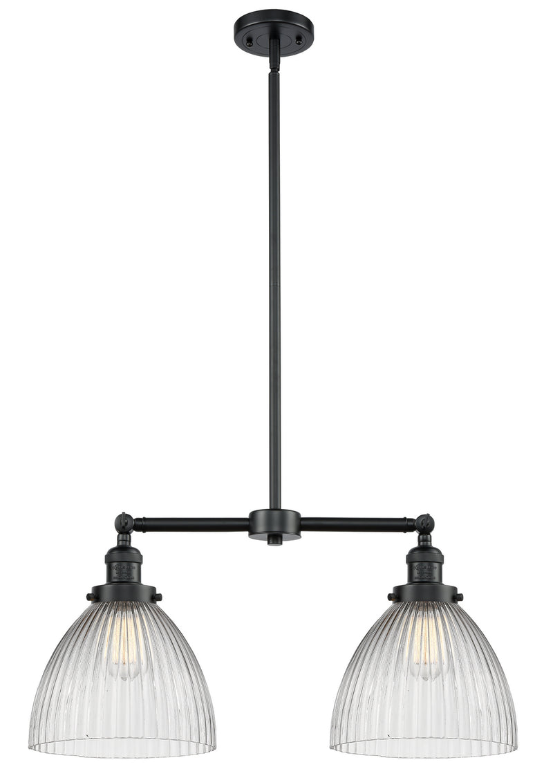Innovations 209-OB-G222 Two Light Island Pendant, Oil Rubbed Bronze