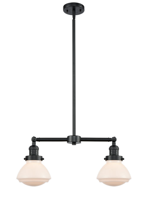 Innovations 209-OB-G321 Two Light Island Pendant, Oil Rubbed Bronze