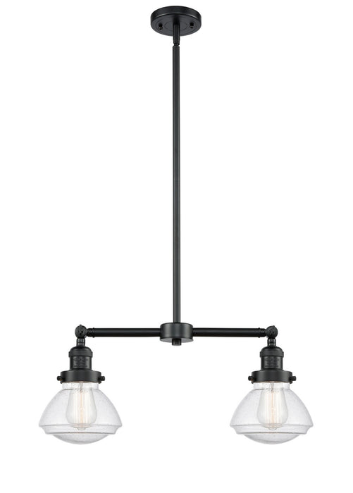 Innovations 209-OB-G324-LED LED Island Pendant, Oil Rubbed Bronze