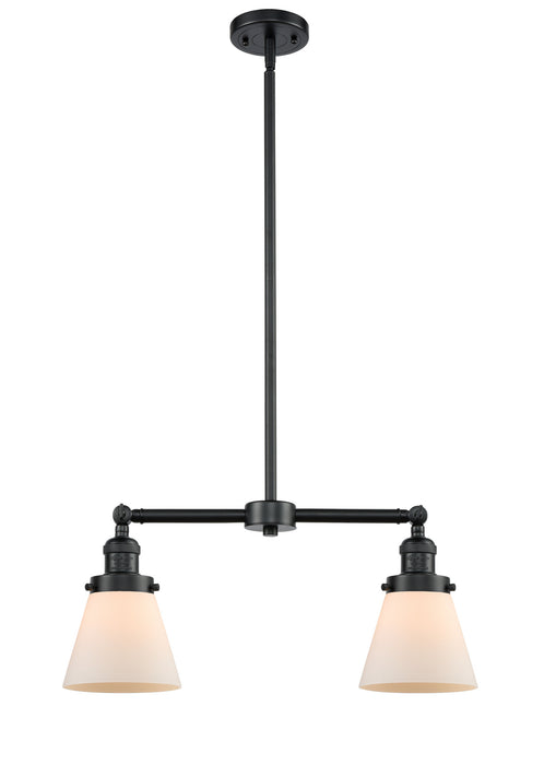 Innovations 209-OB-G61 Two Light Island Pendant, Oil Rubbed Bronze