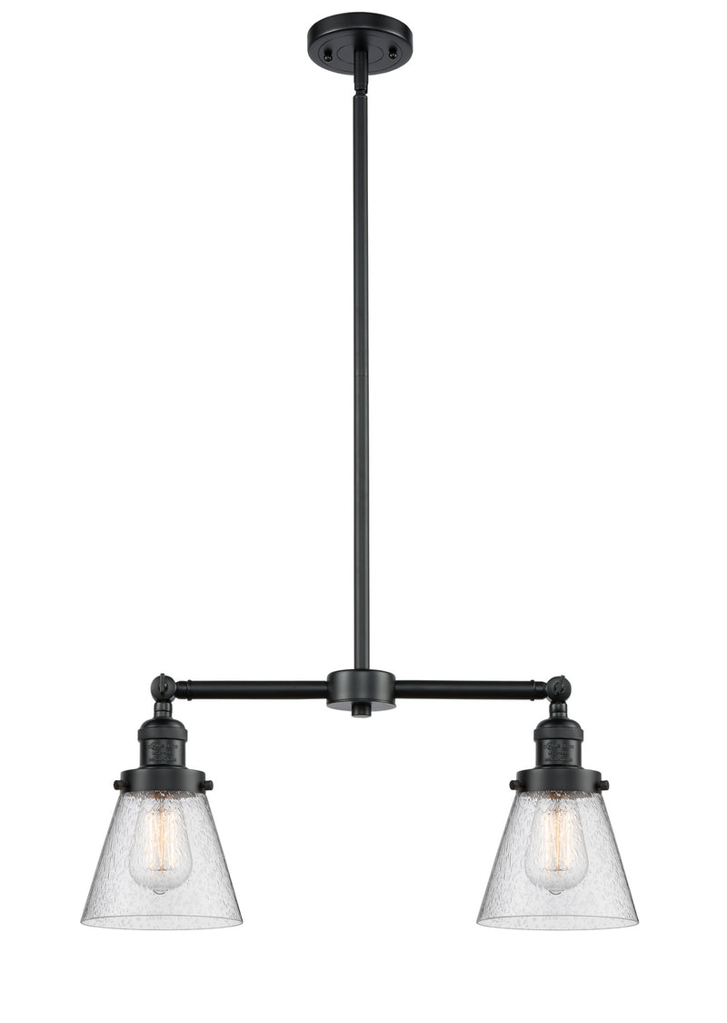Innovations 209-OB-G64 Two Light Island Pendant, Oil Rubbed Bronze