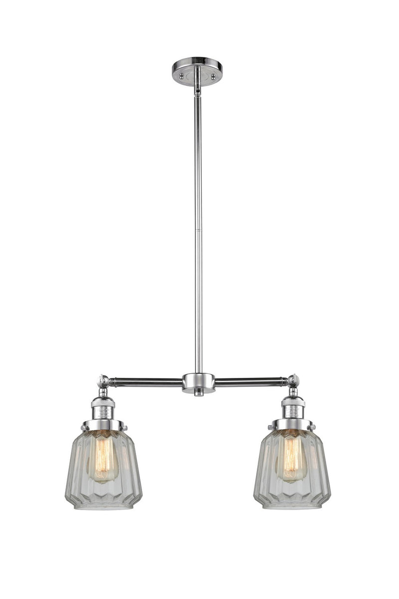 Innovations 209-PC-G142-LED LED Island Pendant, Polished Chrome