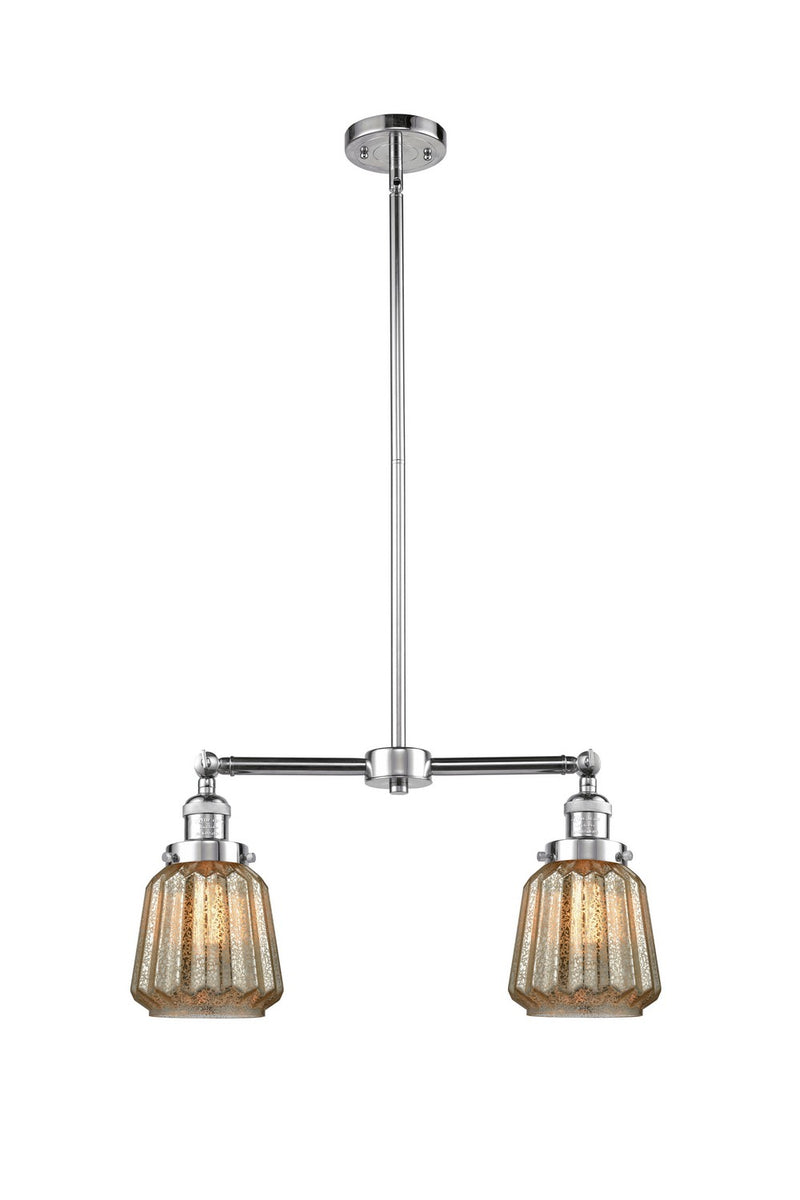 Innovations 209-PC-G146-LED LED Island Pendant, Polished Chrome