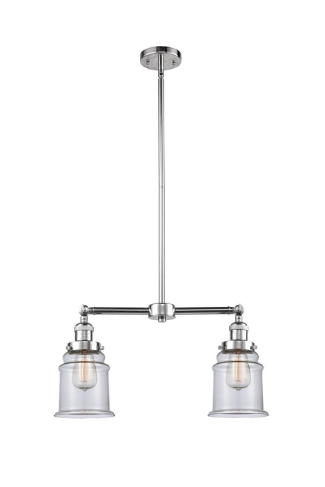 Innovations 209-PC-G182 Two Light Island Pendant, Polished Chrome