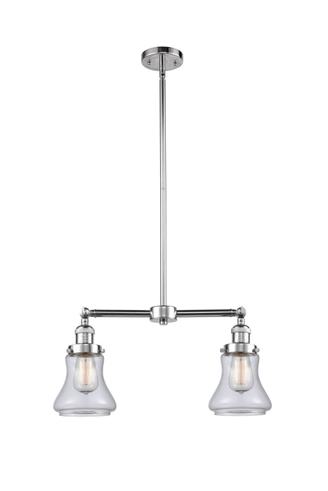 Innovations 209-PC-G192 Two Light Island Pendant, Polished Chrome