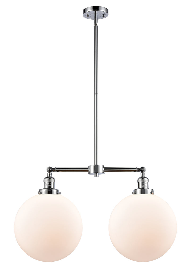 Innovations 209-PC-G201-12 Two Light Island Pendant, Polished Chrome