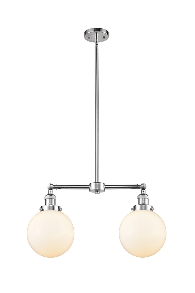 Innovations 209-PC-G201-8-LED LED Island Pendant, Polished Chrome