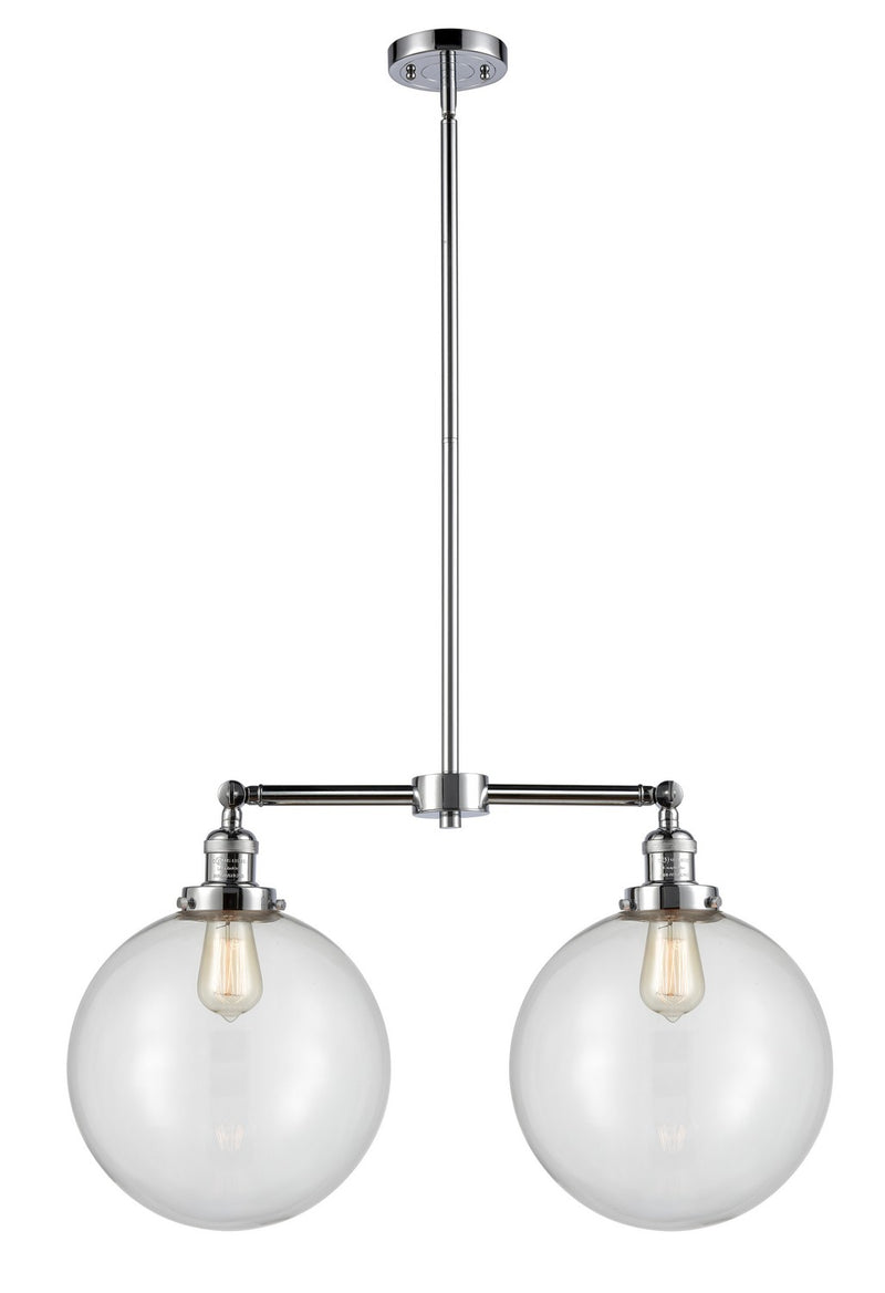 Innovations 209-PC-G202-12-LED LED Island Pendant, Polished Chrome