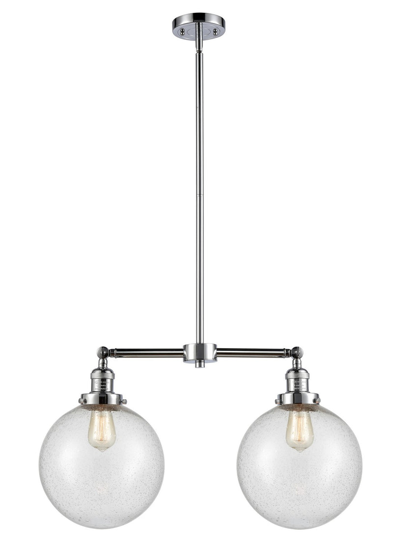 Innovations 209-PC-G204-10-LED LED Island Pendant, Polished Chrome