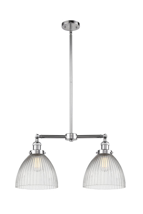 Innovations 209-PC-G222 Two Light Island Pendant, Polished Chrome