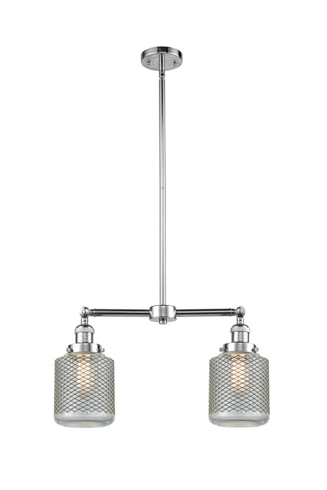 Innovations 209-PC-G262 Two Light Island Pendant, Polished Chrome
