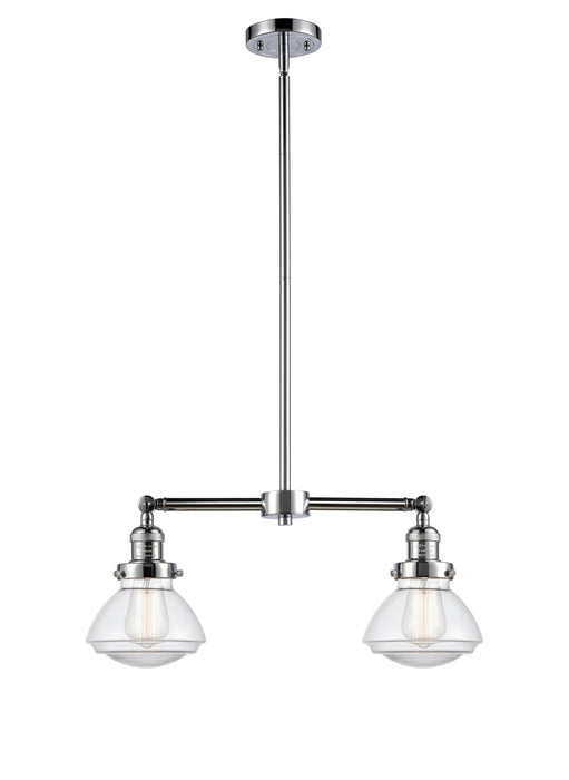 Innovations 209-PC-G322 Two Light Island Pendant, Polished Chrome