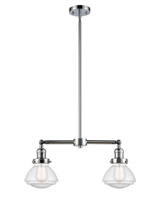 Innovations 209-PC-G324 Two Light Island Pendant, Polished Chrome