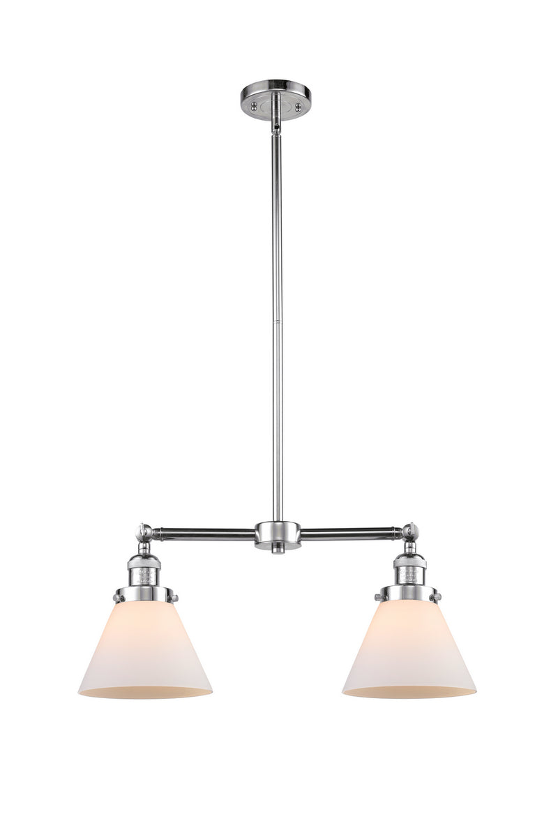 Innovations 209-PC-G41 Two Light Island Pendant, Polished Chrome
