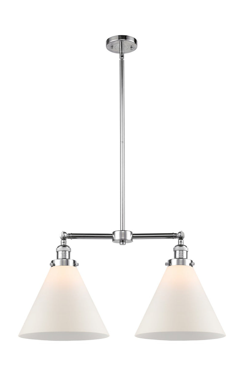 Innovations 209-PC-G41-L Two Light Island Pendant, Polished Chrome