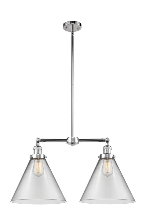 Innovations 209-PC-G42-L Two Light Island Pendant, Polished Chrome