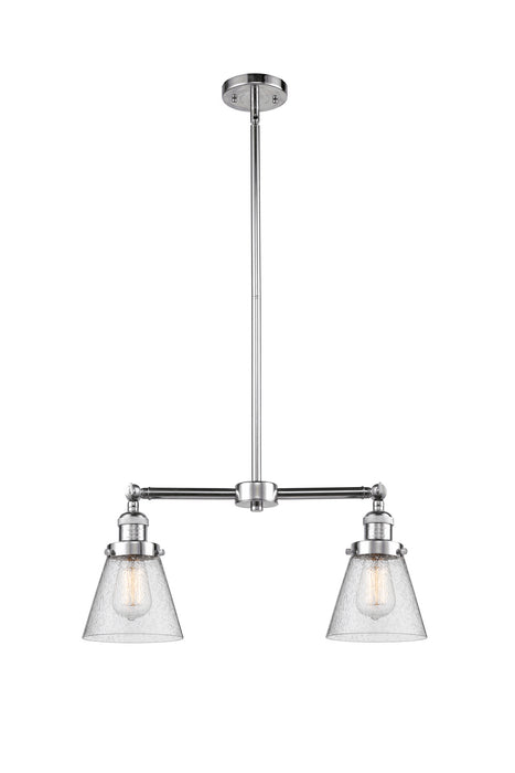 Innovations 209-PC-G64 Two Light Island Pendant, Polished Chrome