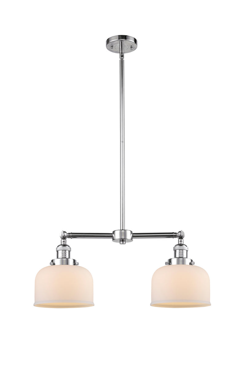 Innovations 209-PC-G71 Two Light Island Pendant, Polished Chrome