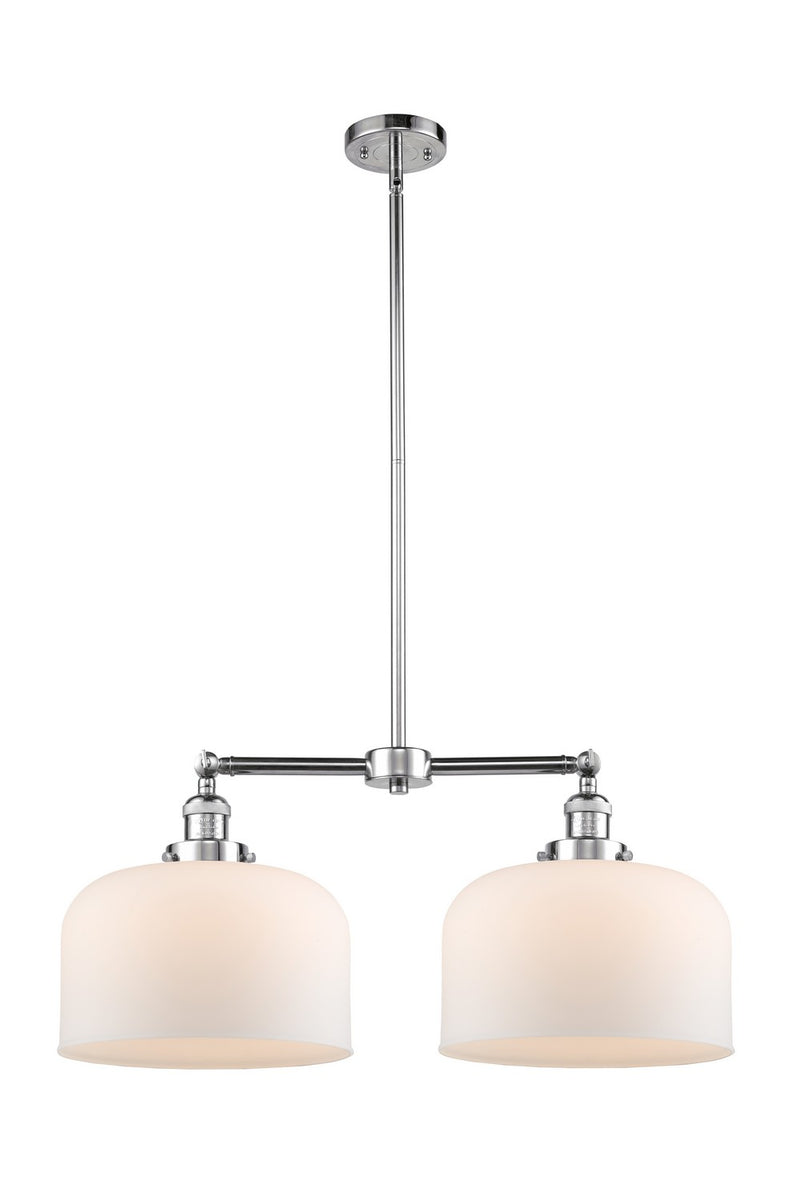 Innovations 209-PC-G71-L Two Light Island Pendant, Polished Chrome