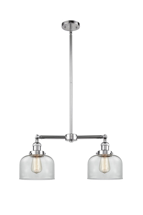Innovations 209-PC-G72 Two Light Island Pendant, Polished Chrome