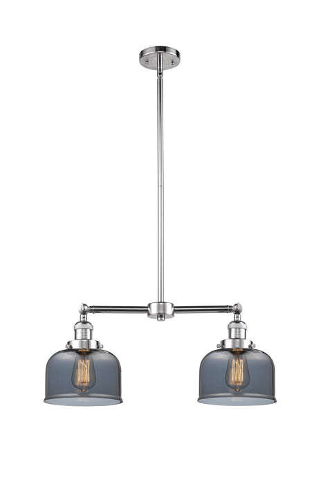 Innovations 209-PC-G73 Two Light Island Pendant, Polished Chrome