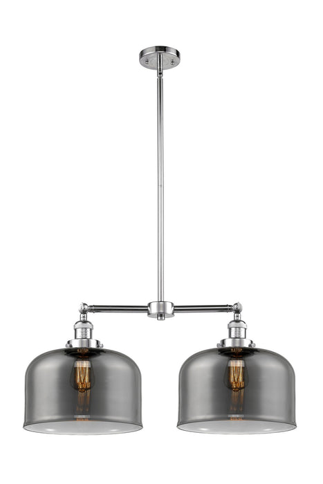Innovations 209-PC-G73-L Two Light Island Pendant, Polished Chrome