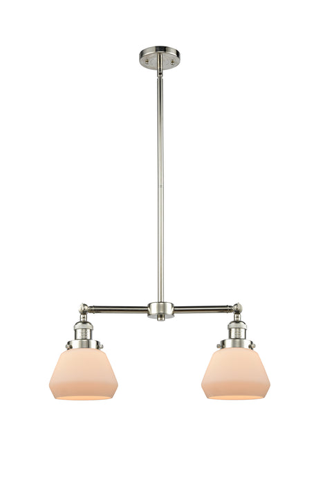 Innovations 209-PN-G171 Two Light Island Pendant, Polished Nickel