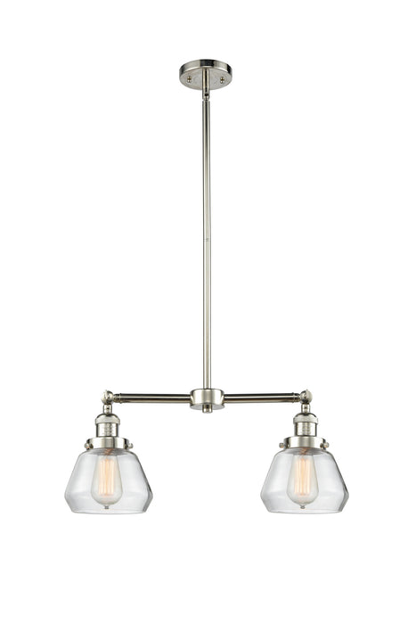 Innovations 209-PN-G172 Two Light Island Pendant, Polished Nickel