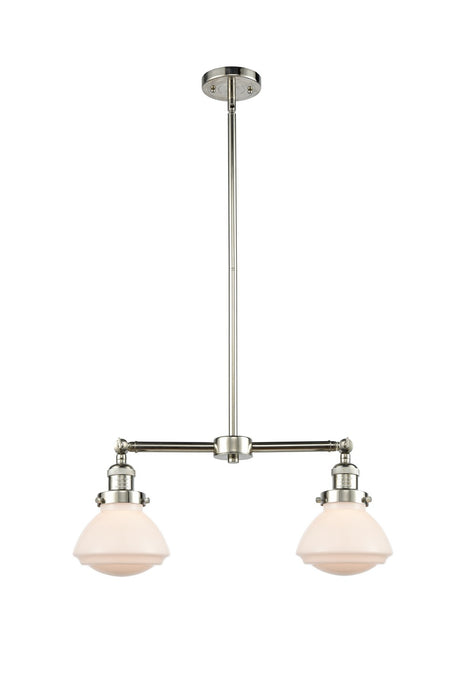 Innovations 209-PN-G321-LED LED Island Pendant, Polished Nickel