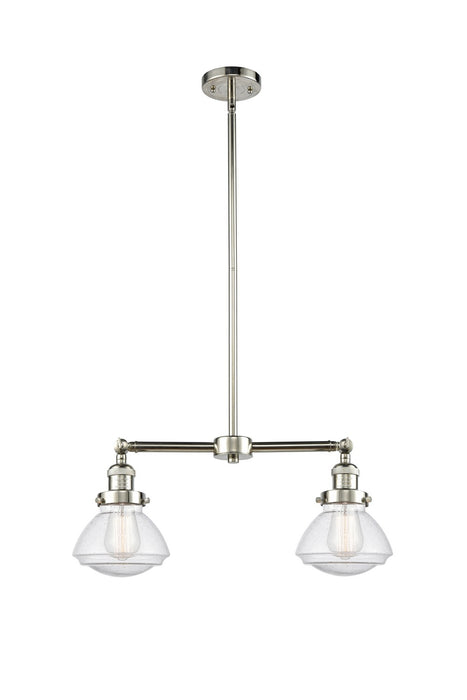 Innovations 209-PN-G324-LED LED Island Pendant, Polished Nickel