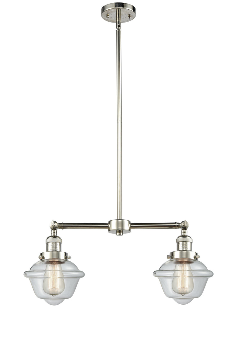 Innovations 209-PN-G532-LED LED Island Pendant, Polished Nickel