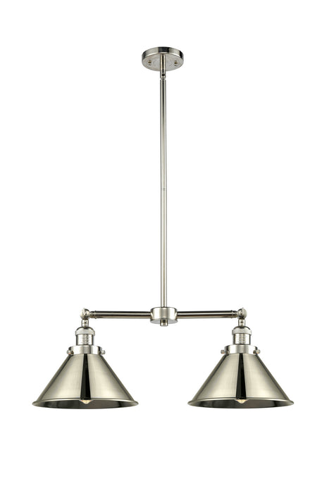 Innovations 209-PN-M10-PN Two Light Island Pendant, Polished Nickel