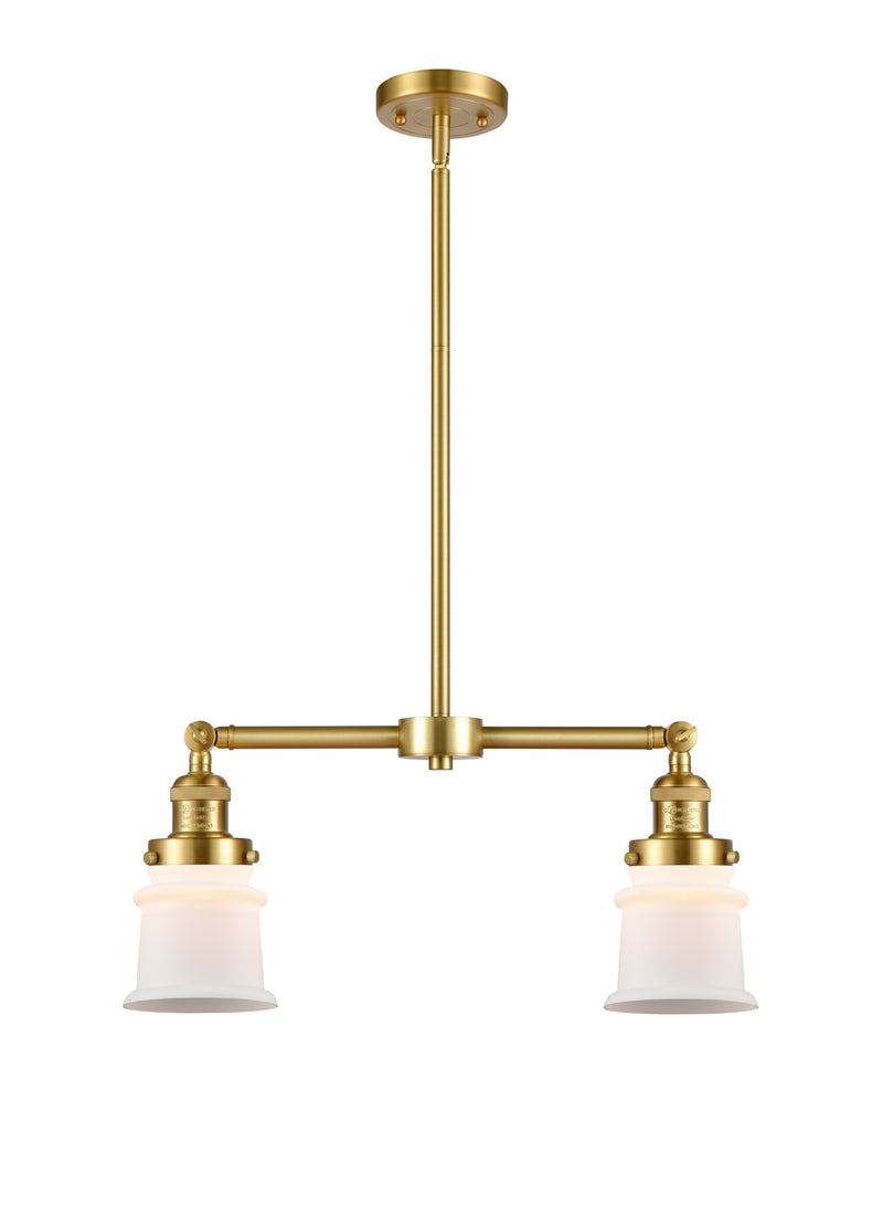 Innovations 209-SG-G181S Two Light Island Pendant, Satin Gold