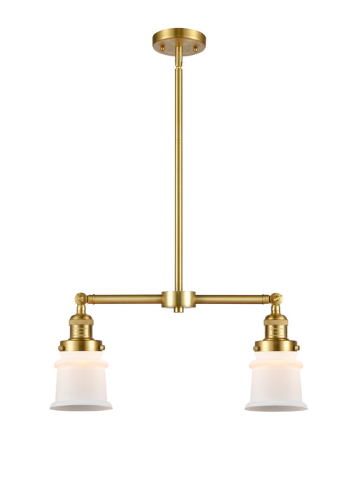 Innovations 209-SG-G181S Two Light Island Pendant, Satin Gold