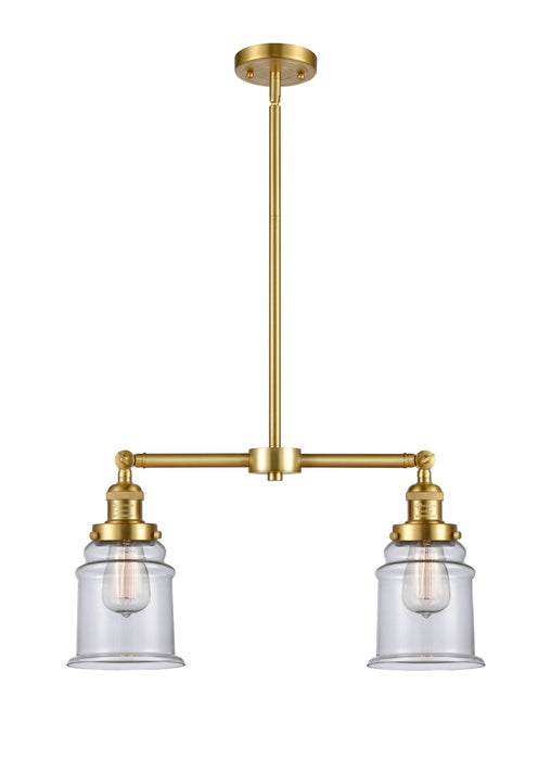 Innovations 209-SG-G182 Two Light Island Pendant, Satin Gold