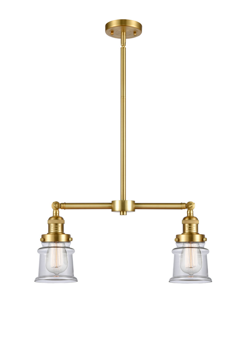 Innovations 209-SG-G182S Two Light Island Pendant, Satin Gold
