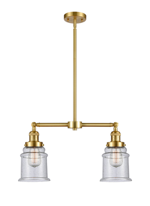 Innovations 209-SG-G184 Two Light Island Pendant, Satin Gold