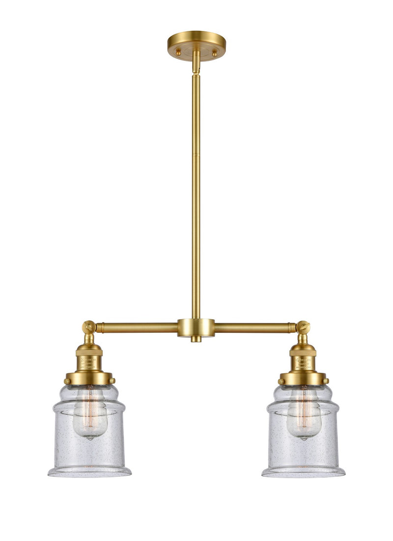 Innovations 209-SG-G184-LED LED Island Pendant, Satin Gold