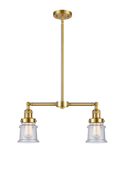 Innovations 209-SG-G184S Two Light Island Pendant, Satin Gold
