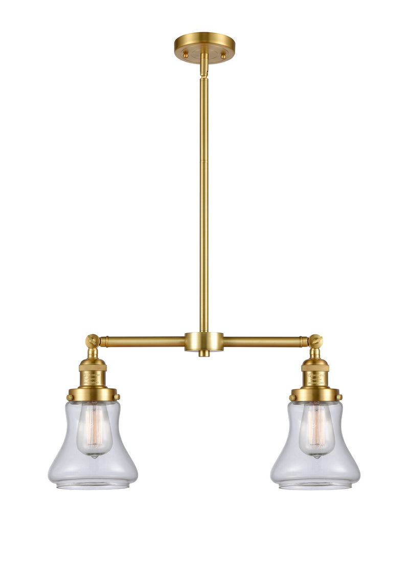 Innovations 209-SG-G192 Two Light Island Pendant, Satin Gold