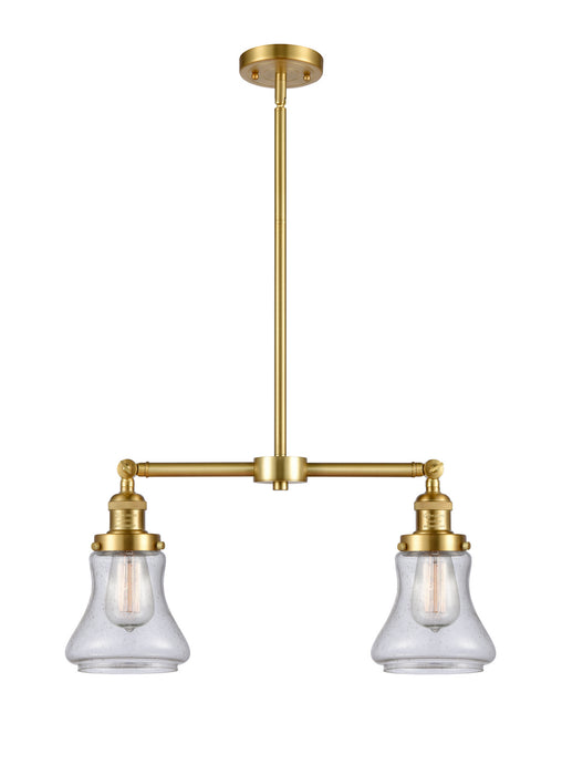 Innovations 209-SG-G194 Two Light Island Pendant, Satin Gold