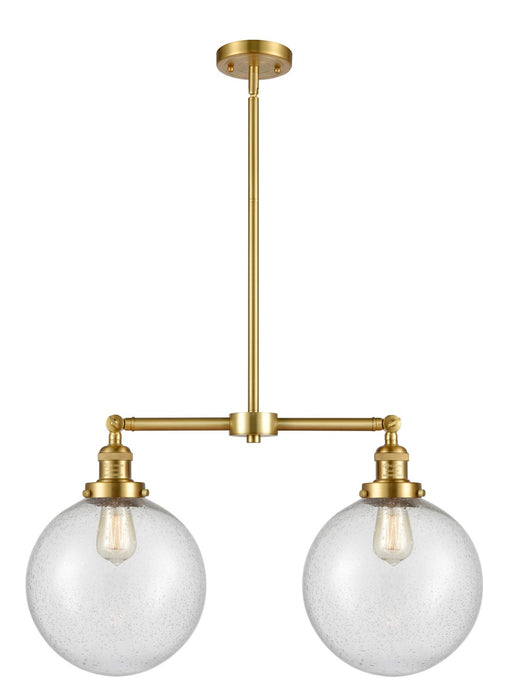 Innovations 209-SG-G204-10-LED LED Island Pendant, Satin Gold